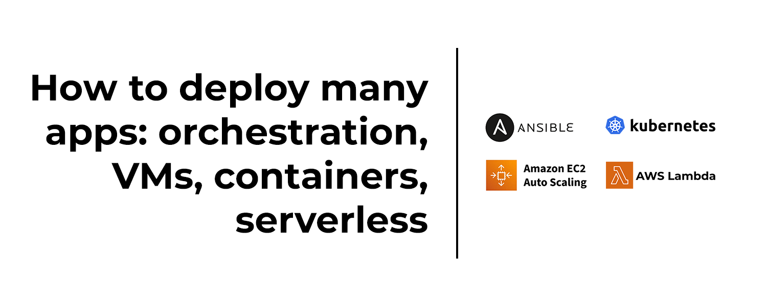 Featured Image of Part 3. How to Deploy Many Apps: Orchestration, VMs, Containers, and Serverless